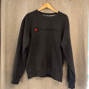 Champion Crew Neck Large Dark Gray